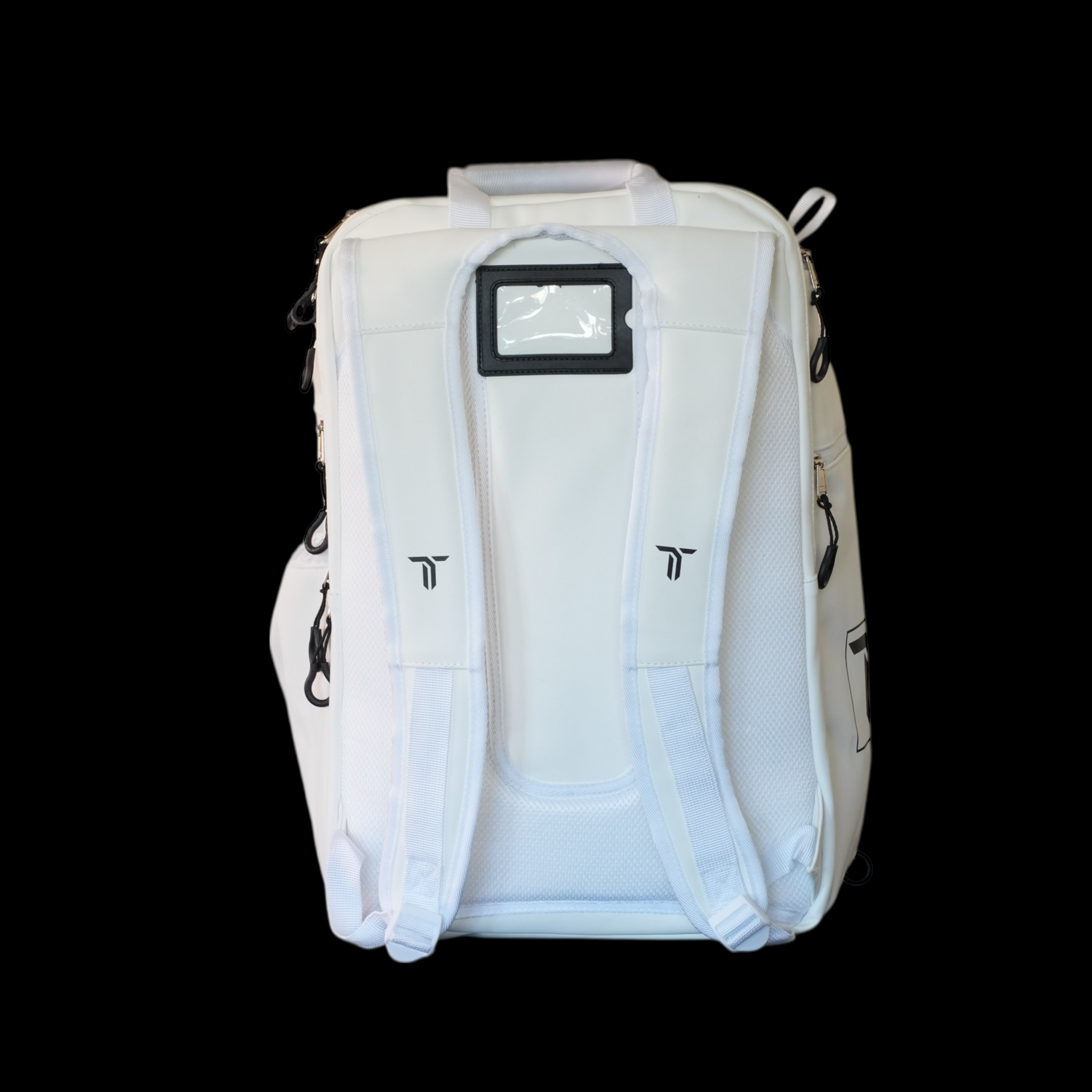 Thrive Elite Hybrid Tour Backpack white pickleball backpack with front ID window on Tampa Home & Garden Store