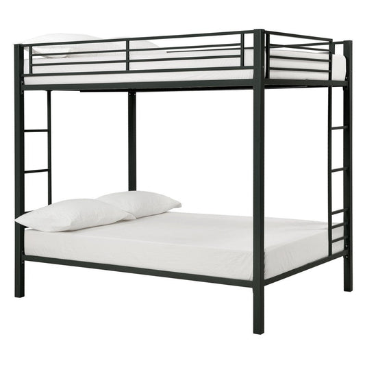 Full over Full size Sturdy Black Metal Bunk Bed - Tampa Home & Garden Store
