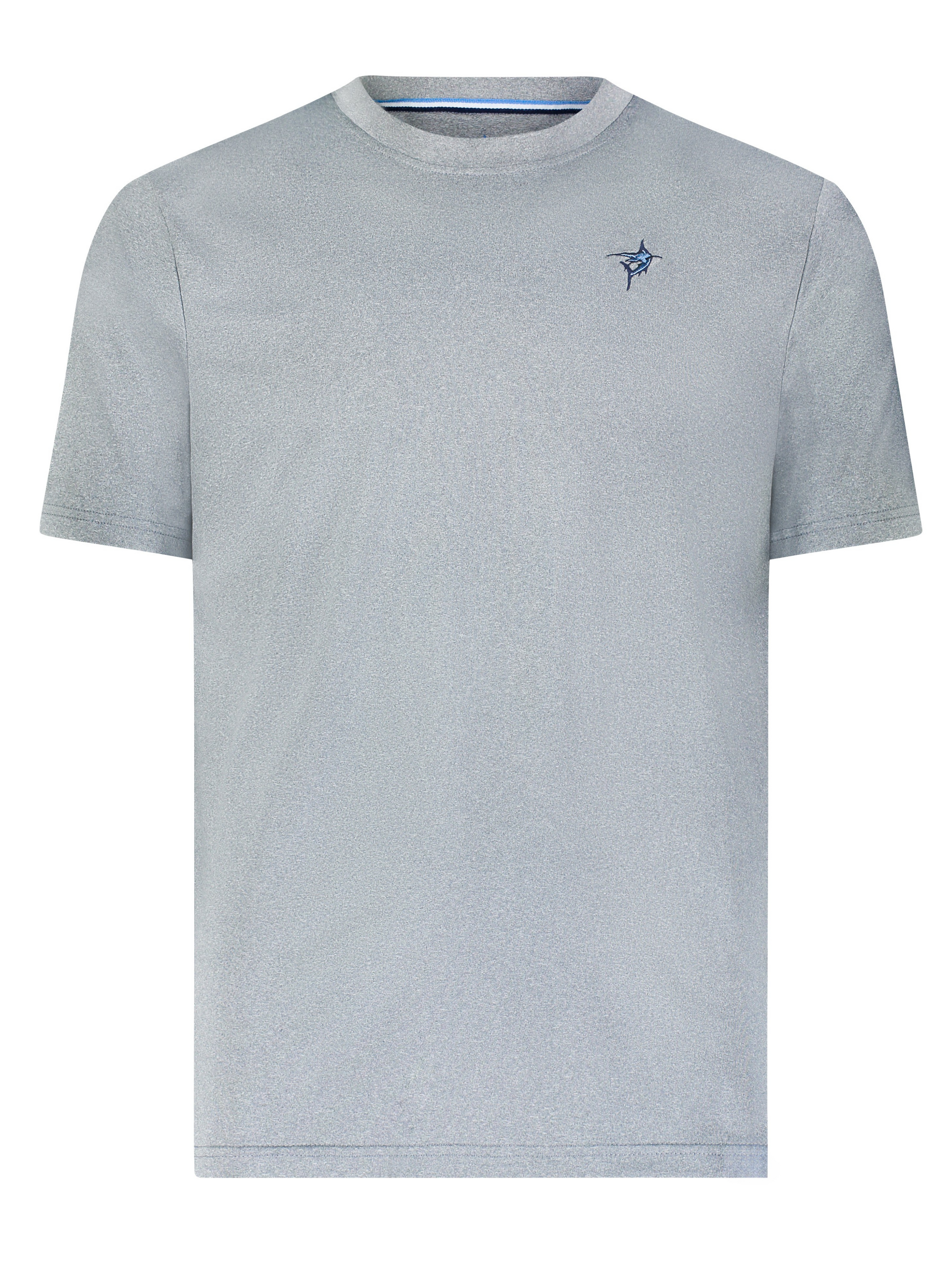 Dockside Performance Tee, gray tee with White Water Life logo on Tampa Home & Garden Store