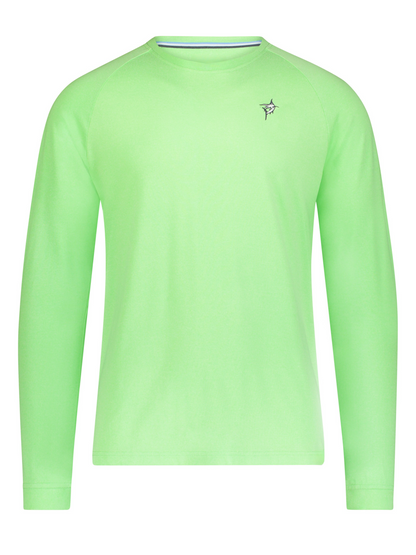 Dockside Performance Long Sleeve lime green top White Water Life on Tampa Home & Garden Store
