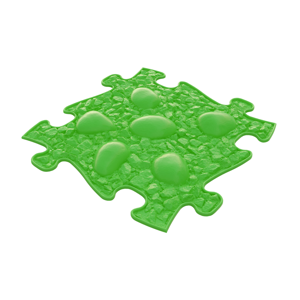 Sensory play mat tile in green by TINNITOTS with textured bubble surface on Tampa Home & Garden Store