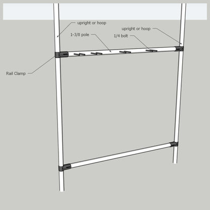 DIY Garden Tool Organizer Kit – For 1 ⅜" Fence Rail Pipe - Tampa Home & Garden Store