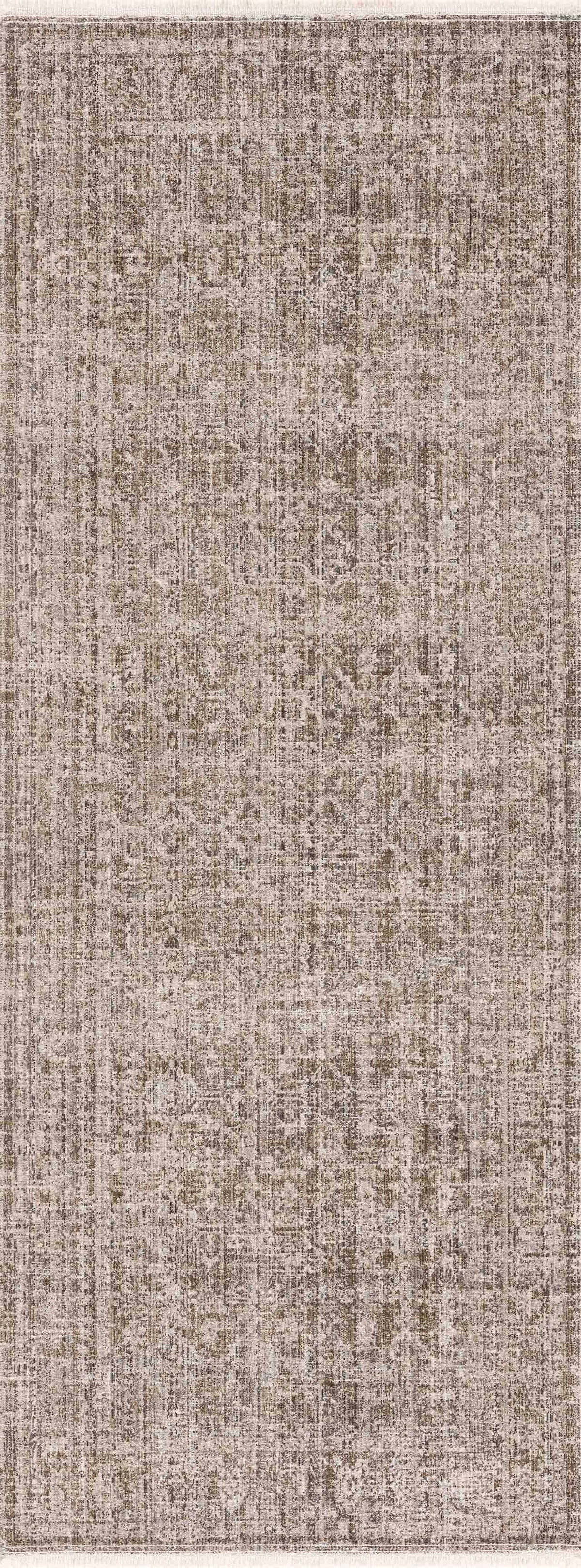 Uzuri washable outdoor rug taupe beige distressed pattern Boutique Rugs on Tampa Home & Garden Store