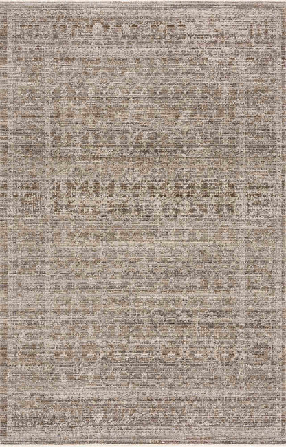 Uzuri washable outdoor area rug brown neutral distressed pattern Boutique Rugs on Tampa Home & Garden Store