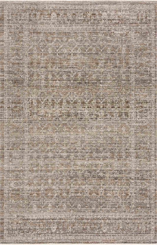 Uzuri washable outdoor area rug brown neutral distressed pattern Boutique Rugs on Tampa Home & Garden Store