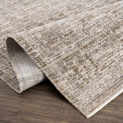 Uzuri washable outdoor area rug beige taupe abstract pattern Boutique Rugs on Tampa Home & Garden Store