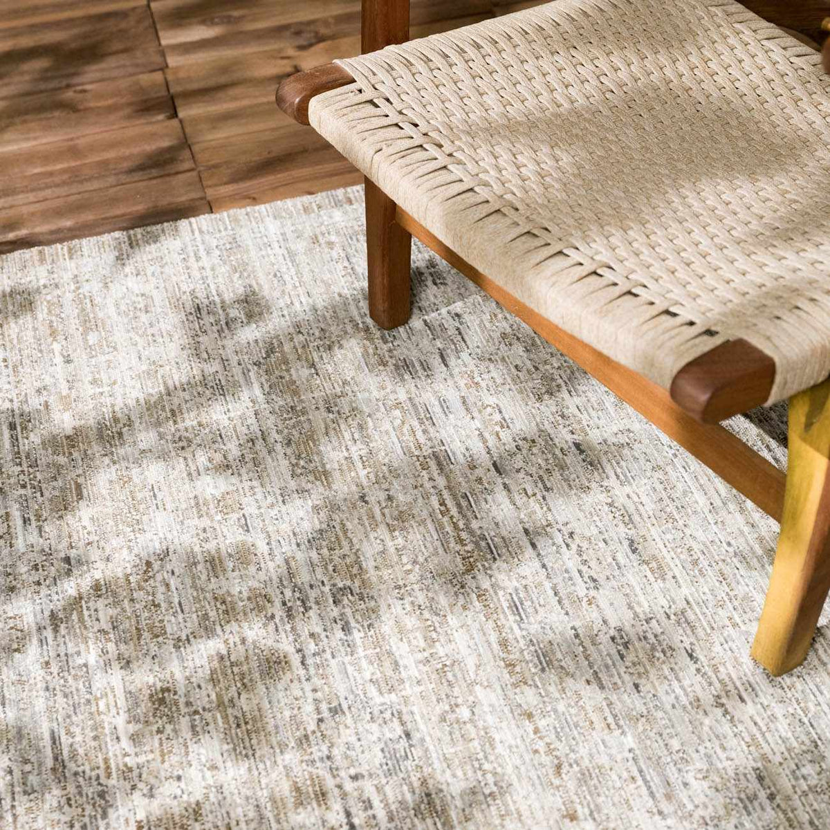 Uzuri washable outdoor area rug neutral beige gray woven pattern Boutique Rugs on Tampa Home & Garden Store