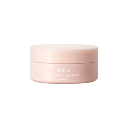 Abib PDRN retinal eye patch Glow Jelly pink jar, skincare container on Tampa Home & Garden Store