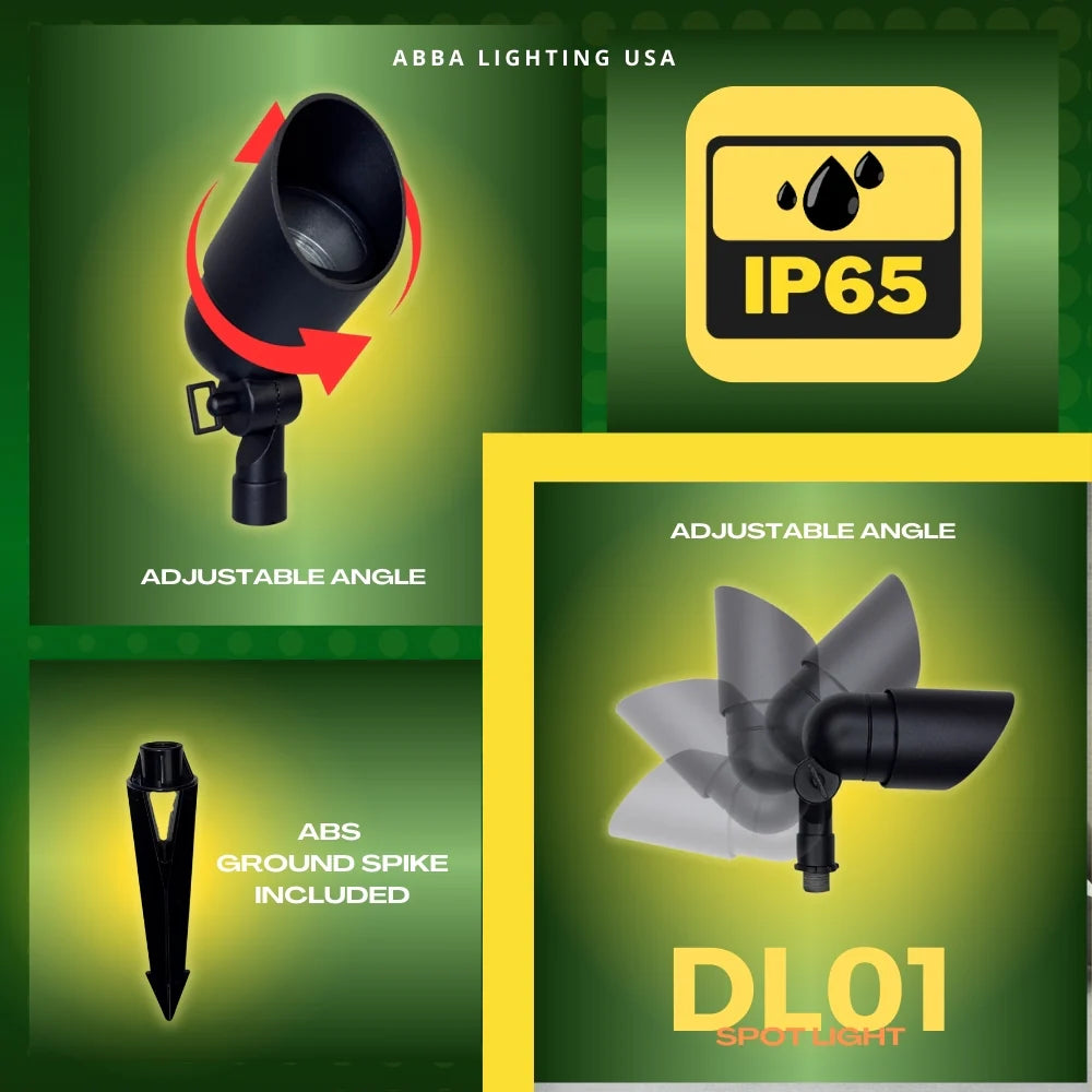Foco LED direccional para exteriores de bajo voltaje DL01