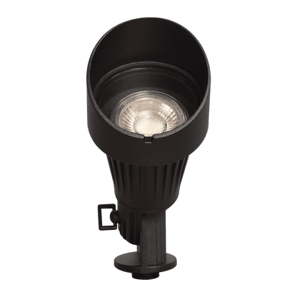 Foco LED de aluminio para exteriores, iluminación direccional, DL02, paquete de 20, 12 V, bajo voltaje, resistente al agua, 5 W, 2700 K