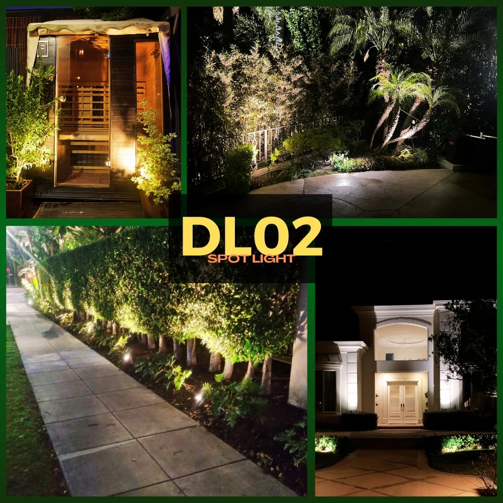 DL02 Low Voltage Waterproof LED Outdoor Spotlight Directional Monopoint Lighting
