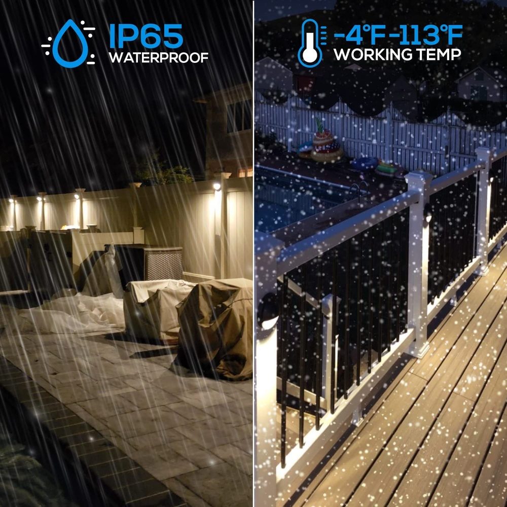 DLA01 12-Pack Satin Nickel 2.5W Low Voltage LED Outdoor Half Moon Deck Lights Package, 12V LED Step Fence Landscape Lights - Tampa soil911.com