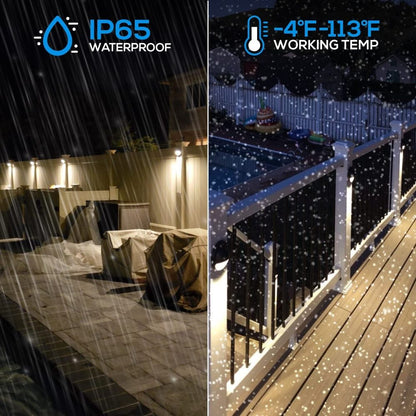 DLA01 12-Pack Satin Nickel 2.5W Low Voltage LED Outdoor Half Moon Deck Lights Package, 12V LED Step Fence Landscape Lights - Tampa soil911.com