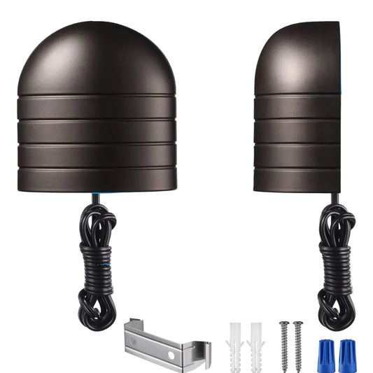 DLA04 12-Pack 5W Low Voltage LED Outdoor Fence Deck Down Lights Package, 12V LED Step Patio Landscape Lights - Tampa soil911.com