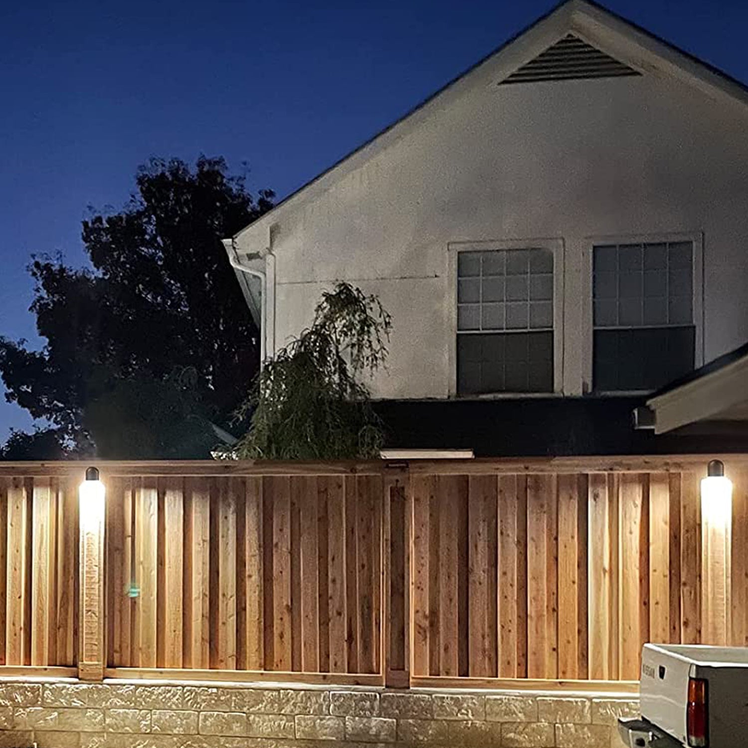 DLA04 12-Pack 5W Low Voltage LED Outdoor Fence Deck Down Lights Package, 12V LED Step Patio Landscape Lights - Tampa soil911.com