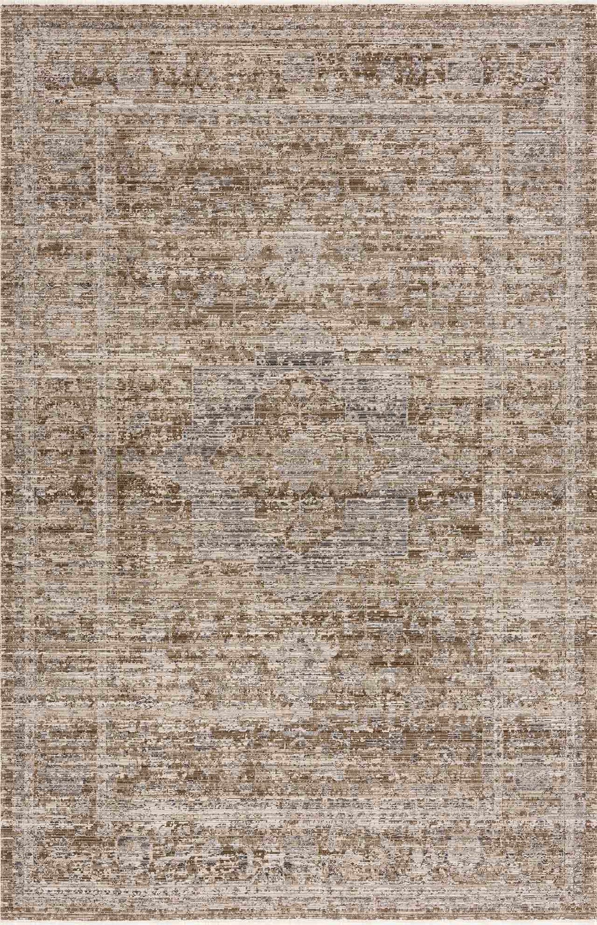 Aistys Washable Outdoor Area Rug distressed beige-brown pattern outdoor use Boutique Rugs on Tampa Home & Garden Store
