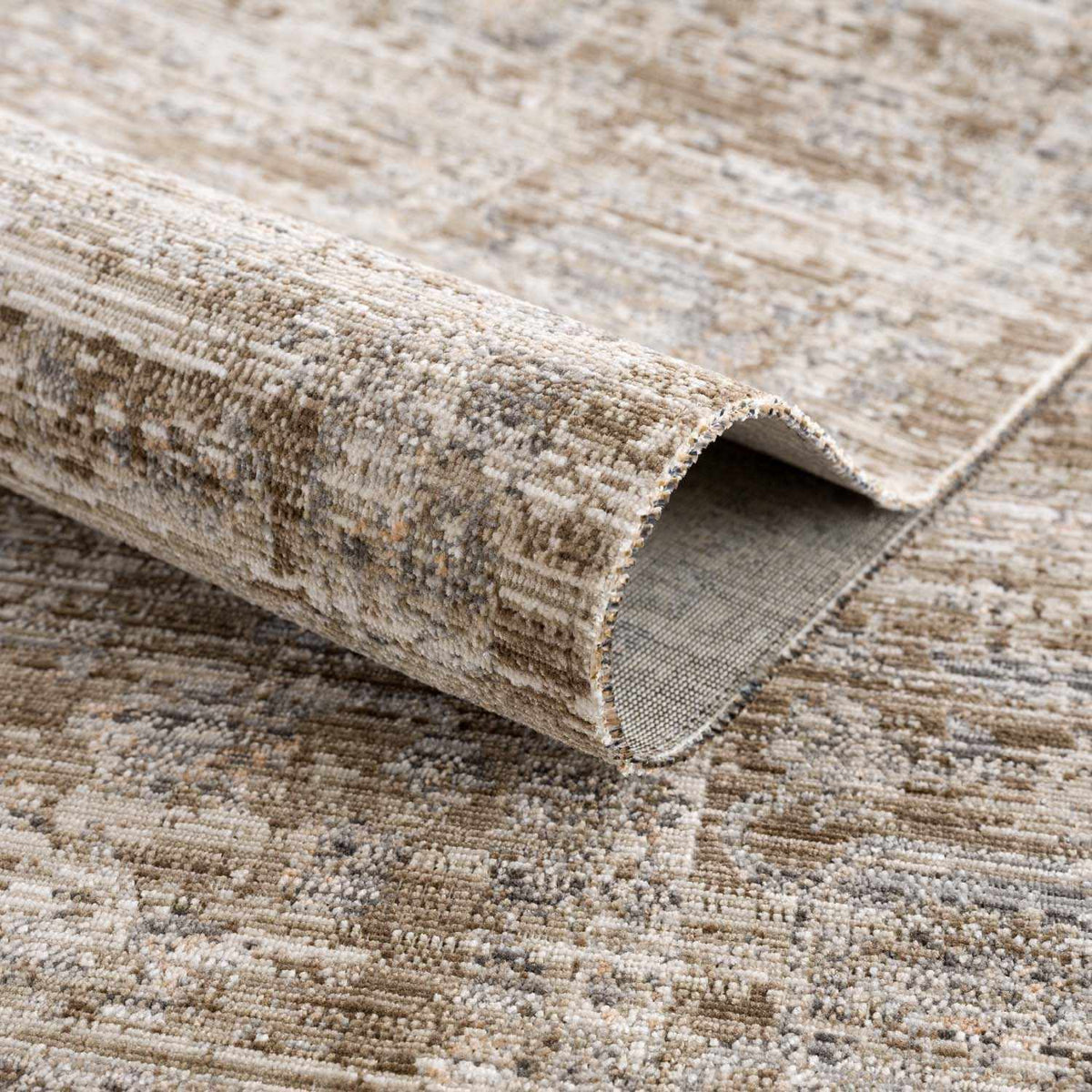 Aistys Washable Outdoor Area Rug by Boutique Rugs in beige taupe tones for outdoor spaces on Tampa Home & Garden Store