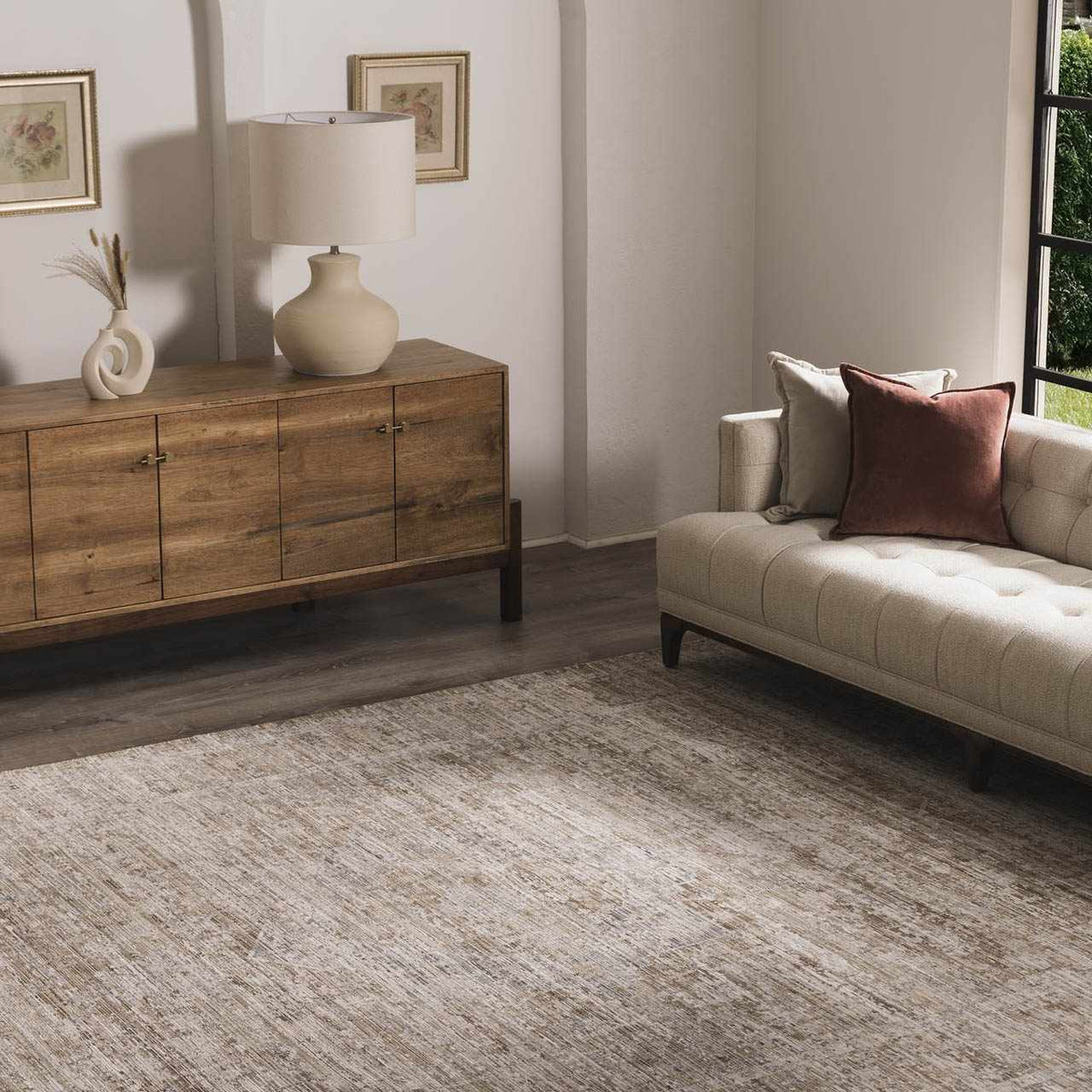 Aistys washable outdoor area rug beige textured pattern by Boutique Rugs in neutral tones on Tampa Home & Garden Store