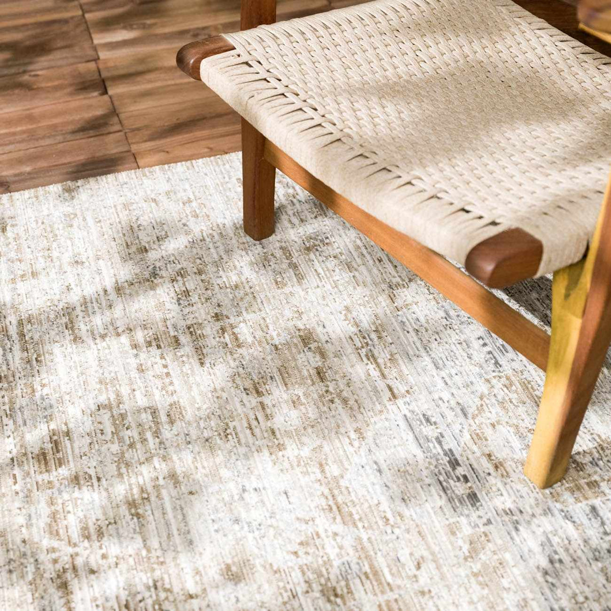 Aistys Washable Outdoor Area Rug beige woven pattern Boutique Rugs on Tampa Home & Garden Store