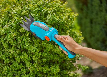 Gardena Battery Grass and Shrub Shears ComfortCut Li cordless hedge trimmer blue on Tampa Home & Garden Store