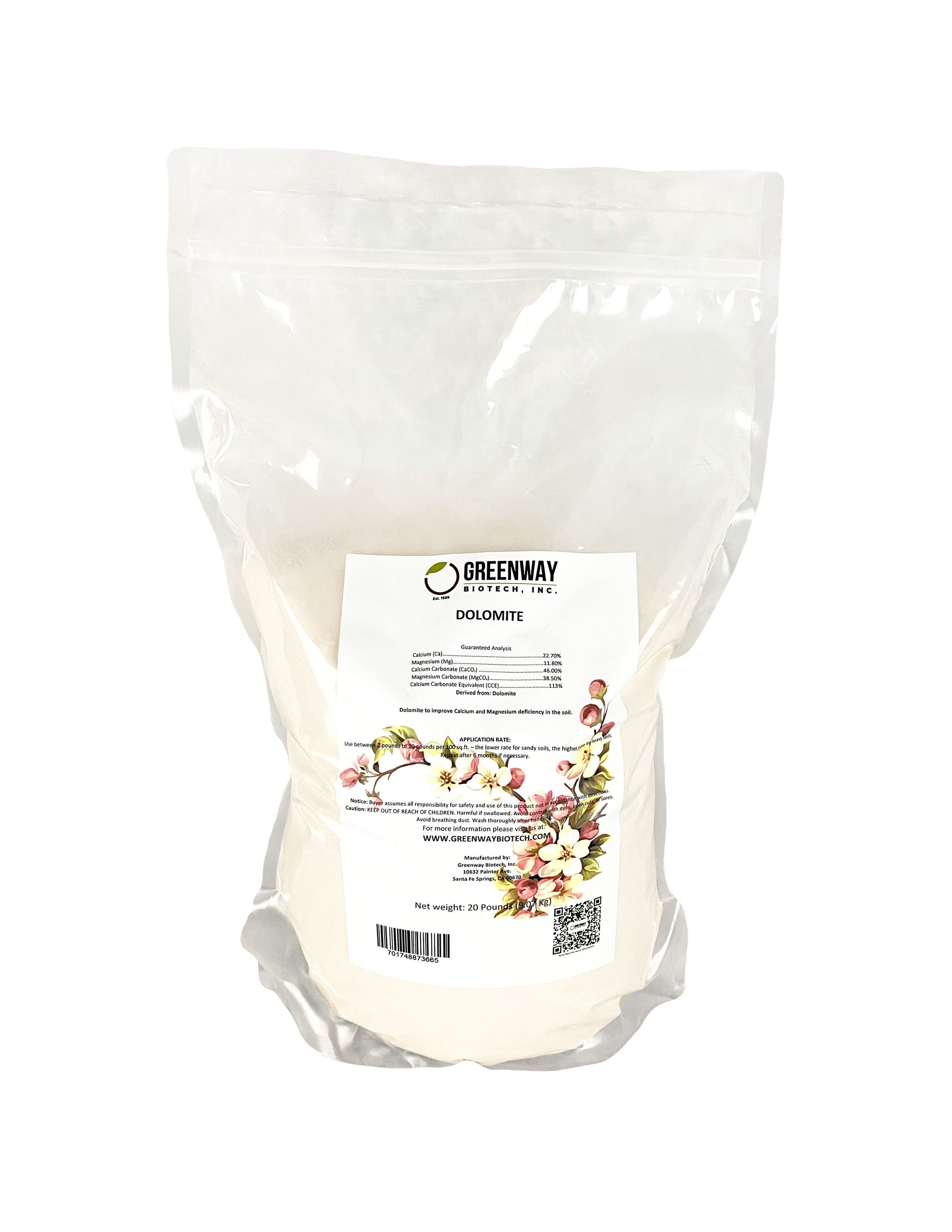 Dolomite | Lime Powder PH Up - Tampa soil911.com