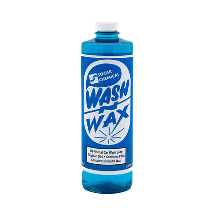 SOCAR Wash n Wax - Jabón para lavado de autos con pH neutro infundido con cera de carnauba