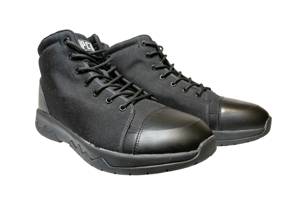 PCT Urban Hiker 5-inch Boot black upper, rubber toe cap, rugged outsole, River Country Gear on Tampa Home & Garden Store
