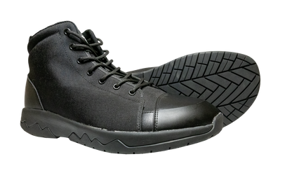 PCT Urban Hiker 5 Boot, black upper, leather toe, lug outsole, River Country Gear boot on Tampa Home & Garden Store