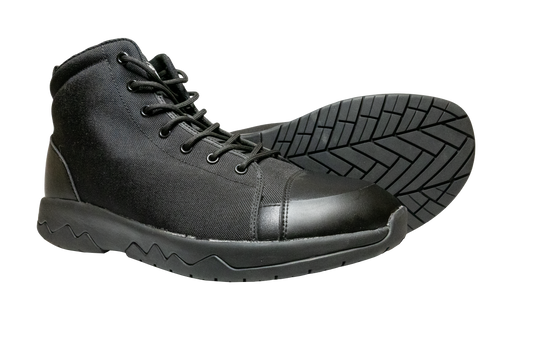 PCT Urban Hiker 5 Boot, black upper, leather toe, lug outsole, River Country Gear boot on Tampa Home & Garden Store