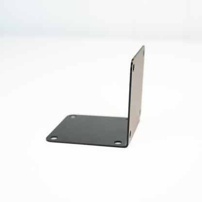 Stainless L-shaped battery isolator mounting bracket with base plate and mounting holes on Tampa Home & Garden Store