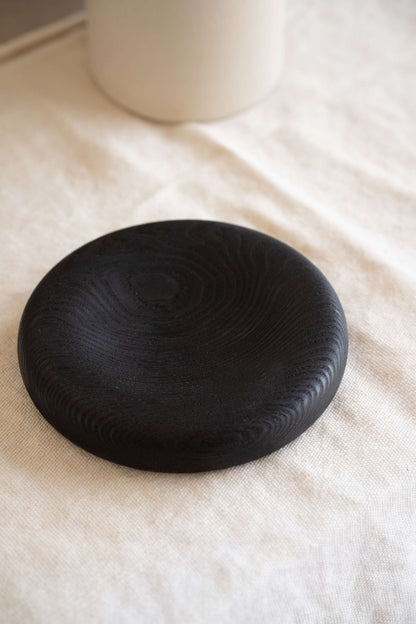 Hand Carved Wooden Jewelry Tray On A Vanity