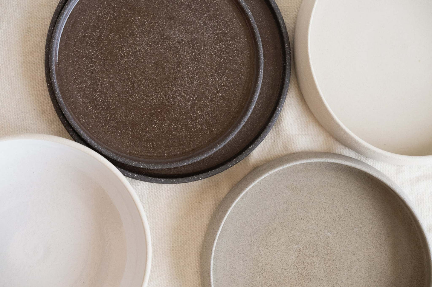 Handmade Stoneware Dinner Plate in Pumpernickel