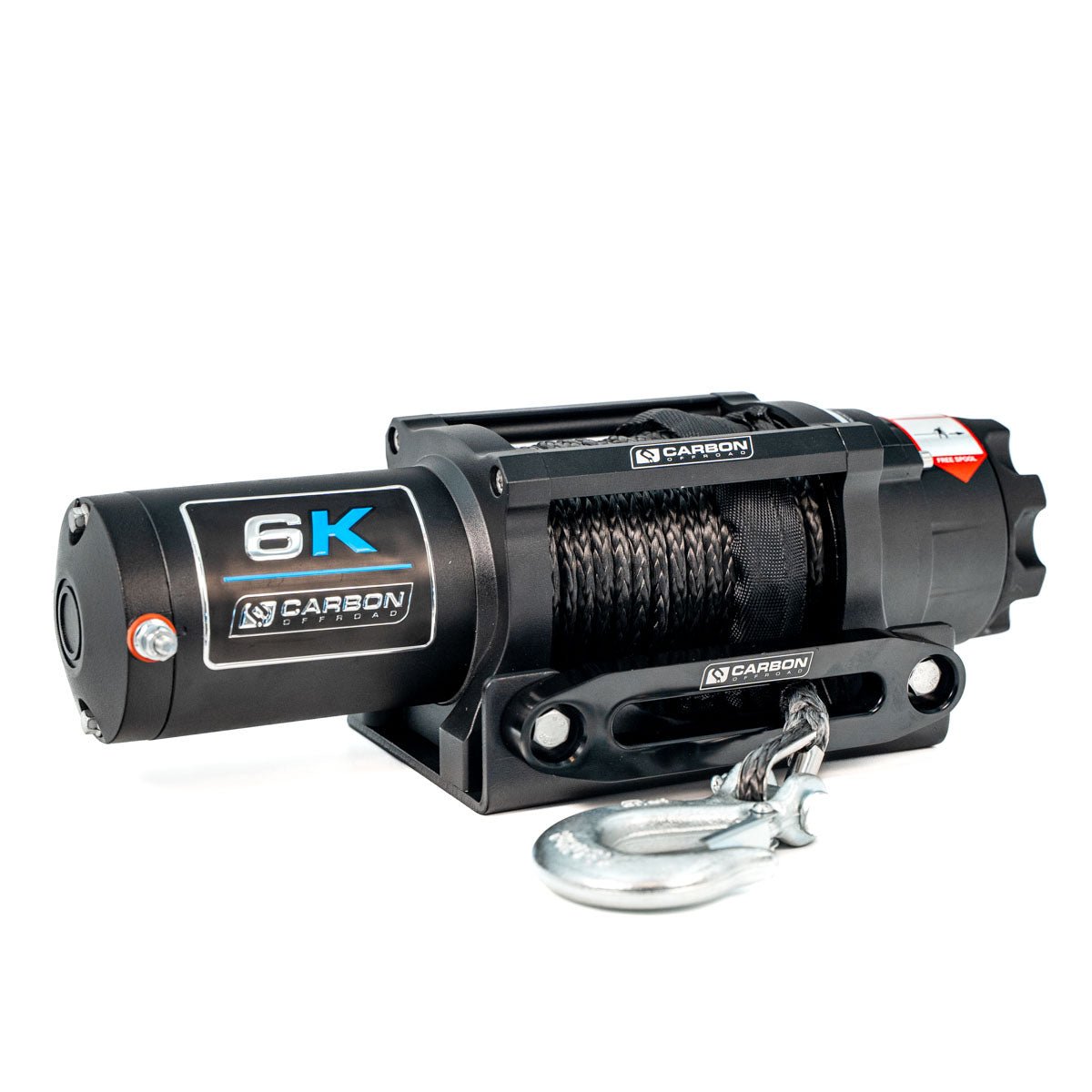 6K Carbon Offroad USA ATV winch with steel cable and hook on Tampa Home & Garden Store