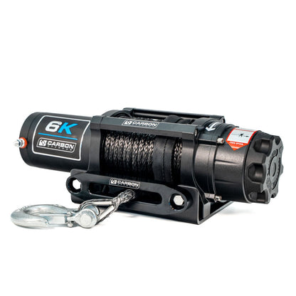 Carbon Offroad 6000lb ATV/Small 4X4 winch with steel rope and hook, Carbon Offroad USA on Tampa Home & Garden Store