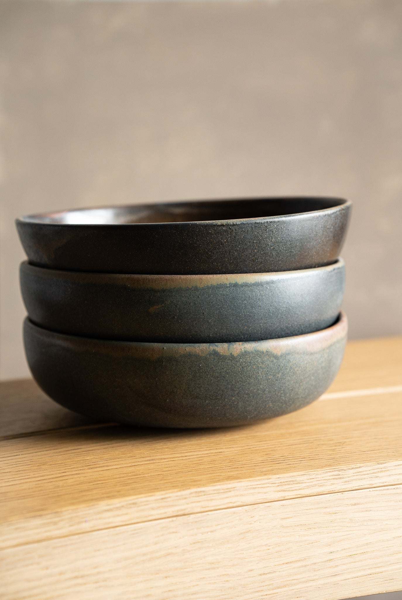 Rust Hand Dipped Stoneware Pasta and Bowl
