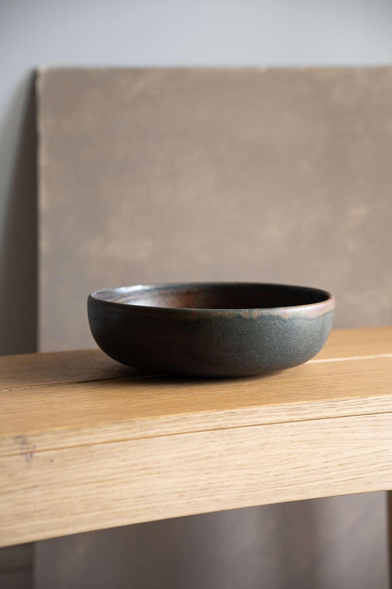 Rust Hand Dipped Stoneware Pasta and Bowl