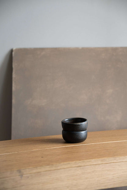 Handmade Rust Stoneware Pinch and Serving Bowl