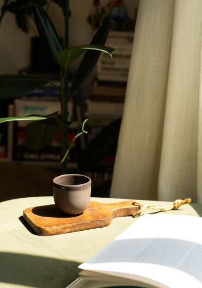 Handmade Porcelain Espresso Cup and Bright Glaze