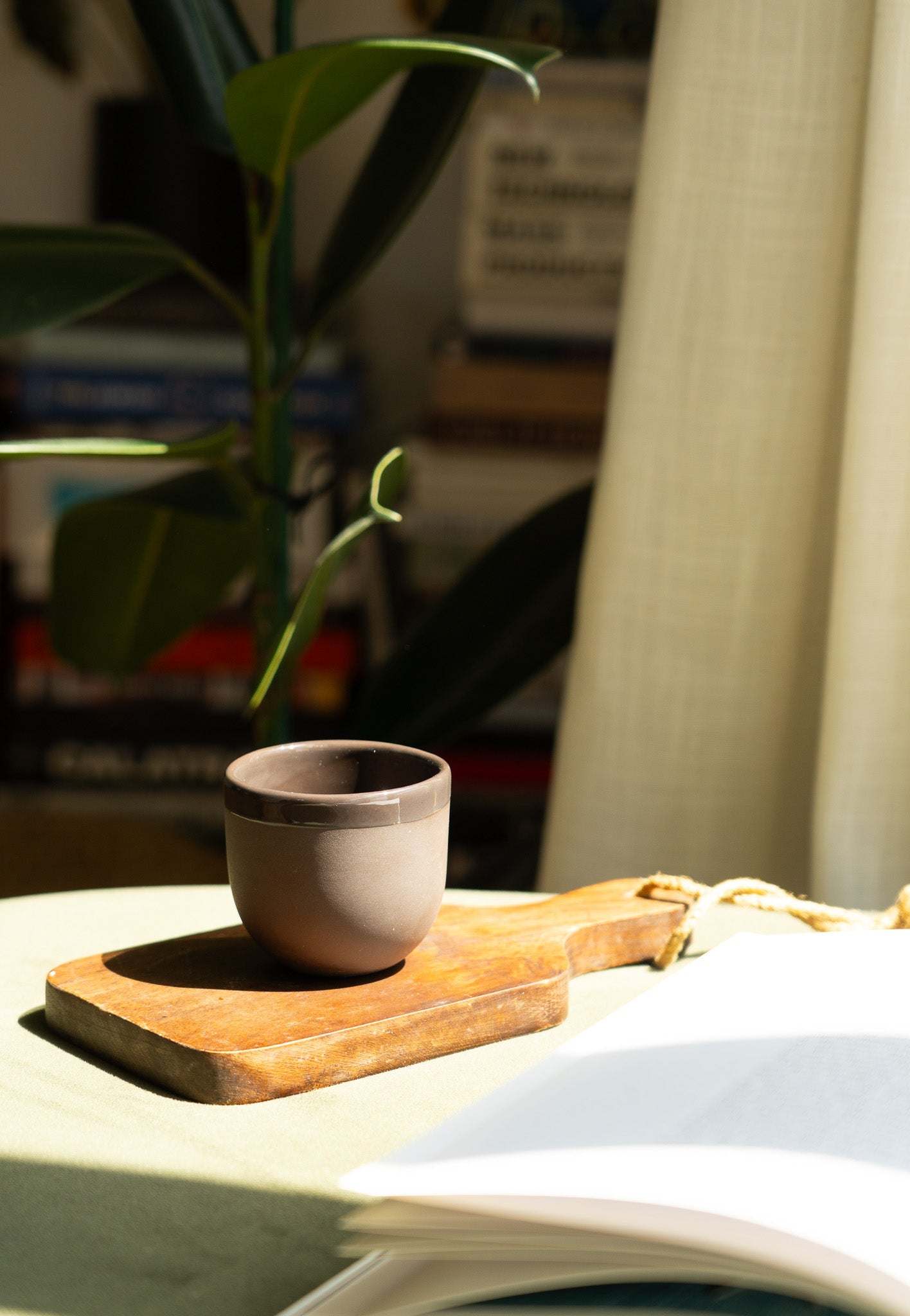Handmade Porcelain Espresso Cup and Bright Glaze