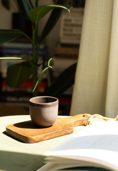 Handmade Porcelain Espresso Cup and Bright Glaze