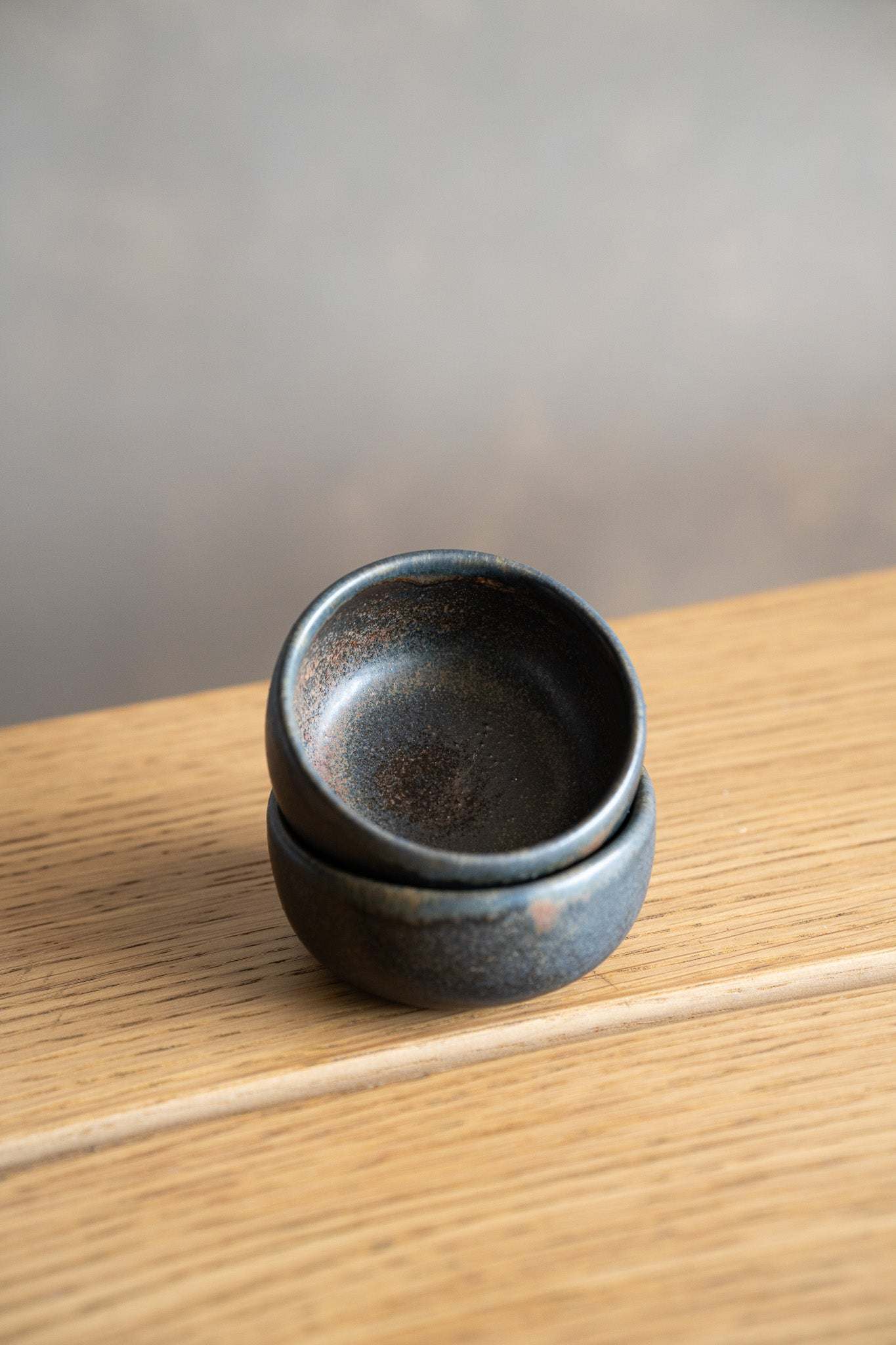 Handmade Rust Stoneware Pinch and Serving Bowl