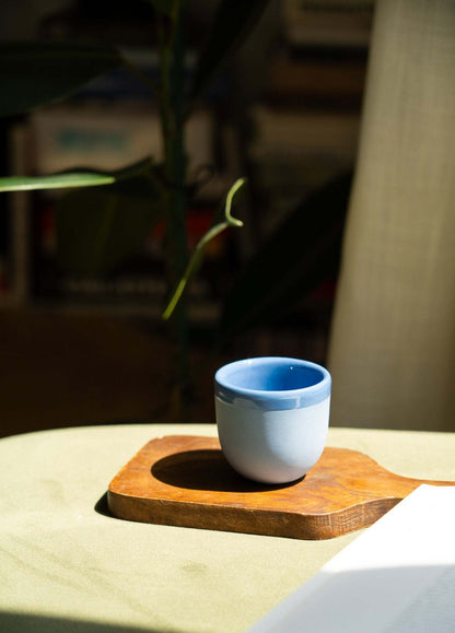 Handmade Porcelain Espresso Cup and Bright Glaze