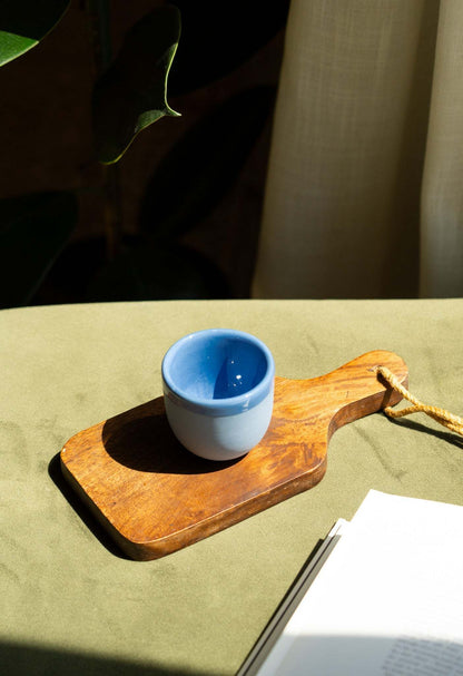 Handmade Porcelain Espresso Cup and Bright Glaze