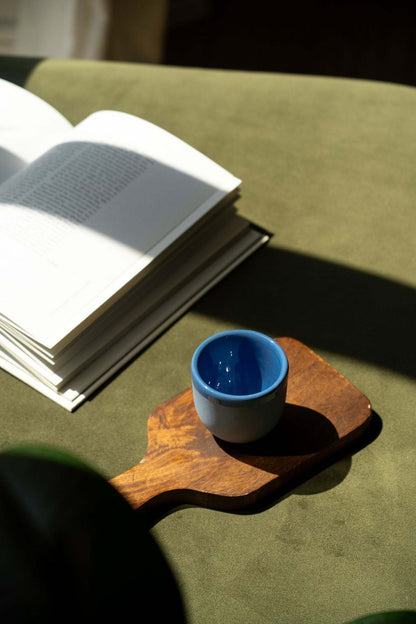 Handmade Porcelain Espresso Cup and Bright Glaze