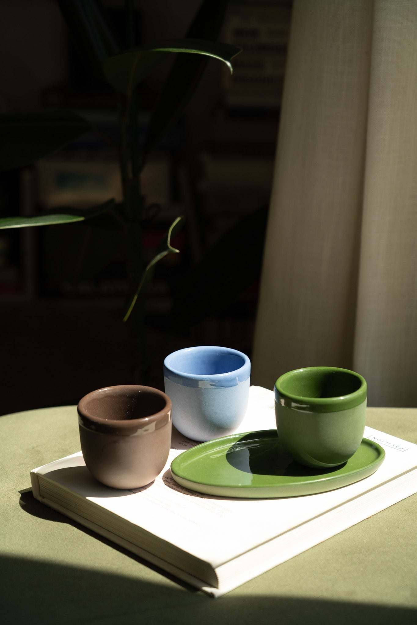 Handmade Porcelain Espresso Cup and Bright Glaze