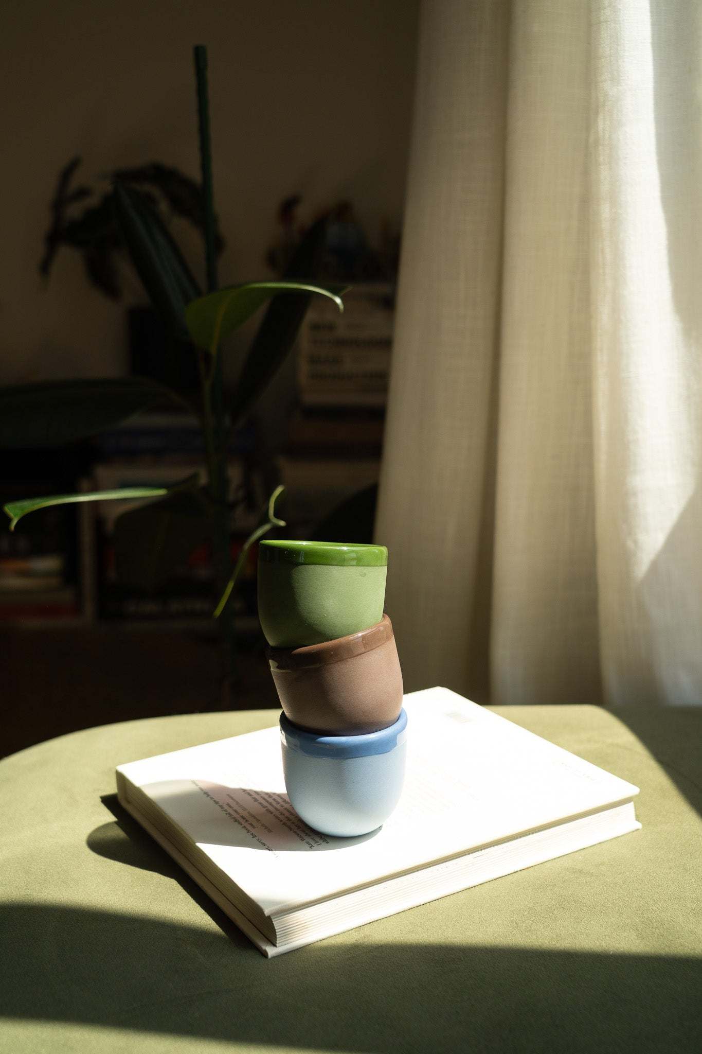 Handmade Porcelain Espresso Cup and Bright Glaze