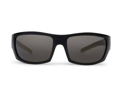 Renegade Cutthroat Trout sunglasses by Skeleton Optics, black matte frame with gray lenses on Tampa Home & Garden Store