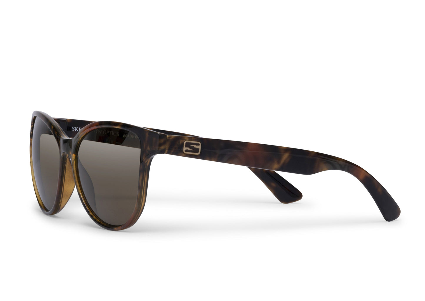 Mia Lava Verde Gloss sunglasses with tortoiseshell frame and gray lenses by Skeleton Optics on Tampa Home & Garden Store