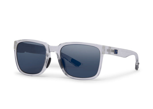 Lindsey Crystal Clear Gloss sunglasses by Skeleton Optics with clear frame and dark lenses on Tampa Home & Garden Store