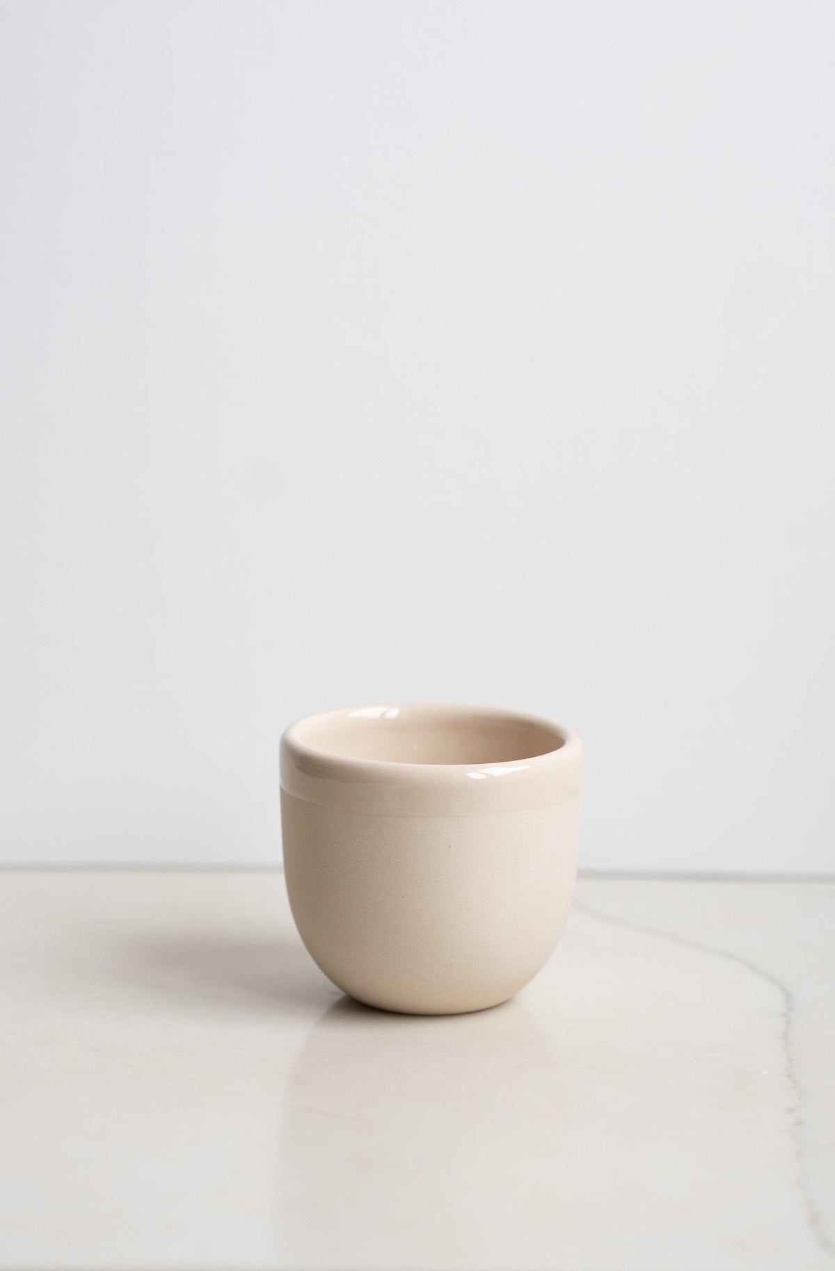Handmade Porcelain Espresso Cup and Bright Glaze
